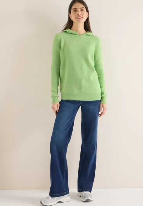 Softer Kapuzenpullover bamboo green melange Softer Kapuzenpullover bamboo green melange