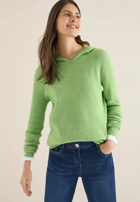 Softer Kapuzenpullover bamboo green melange Softer Kapuzenpullover bamboo green melange