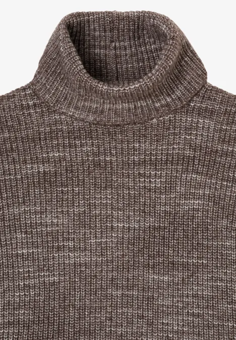 Space Dye Rollkragenpullover urban taupe melange Space Dye Rollkragenpullover urban taupe melange
