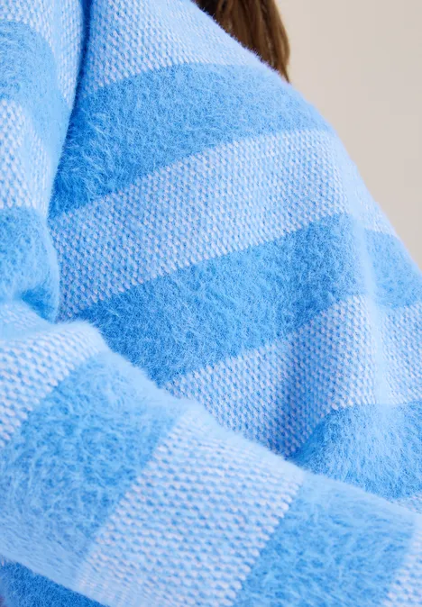 Federgarnpullover fountain blue