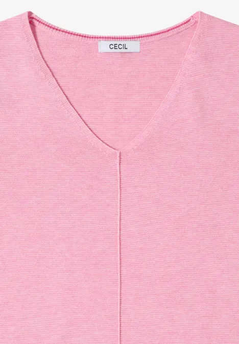 Strukturpullover flamingo rose