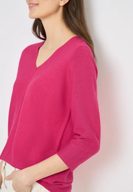 Strukturpullover beetroot pink Strukturpullover beetroot pink