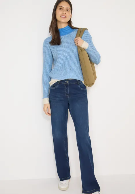 Doux pull-over Mouline fountain blue Doux pull-over Mouline fountain blue