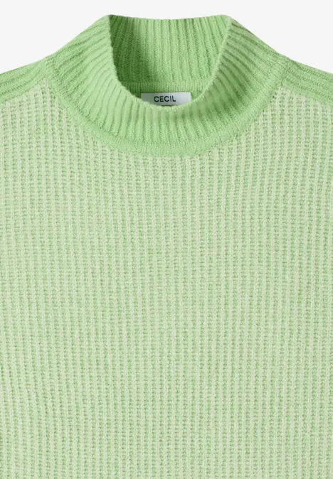 Doux pull-over Mouline bamboo green Doux pull-over Mouline bamboo green