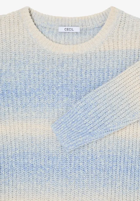 Space Dye Pullover fountain blue melange