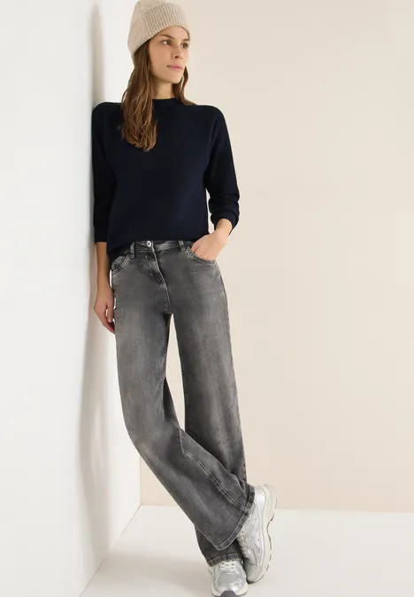 Dolman Strukturpullover universal blue