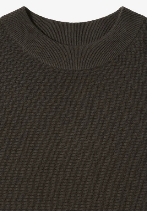 Dolman Strukturpullover raw khaki