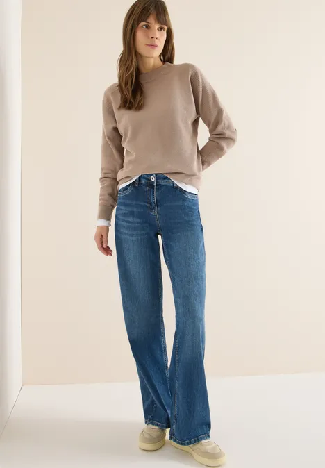 Dolman Strukturpullover urban camel