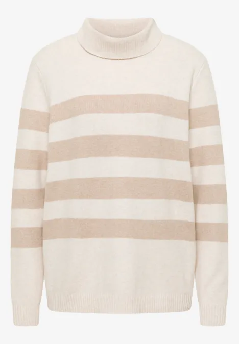Softer Rollkragenpullover oat milk beige melange Softer Rollkragenpullover oat milk beige melange