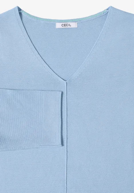 Strukturpullover light sky blue