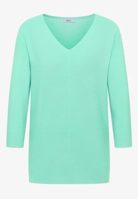 Strukturpullover jelly mint