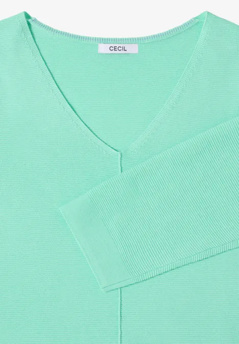 Strukturpullover jelly mint