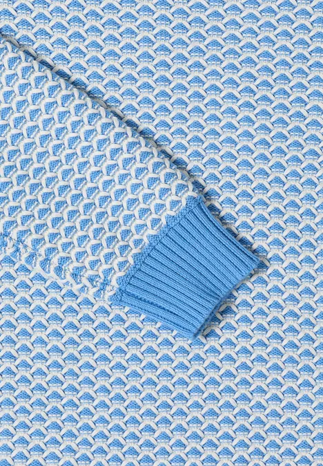 Two-Tone Pullover fountain blue