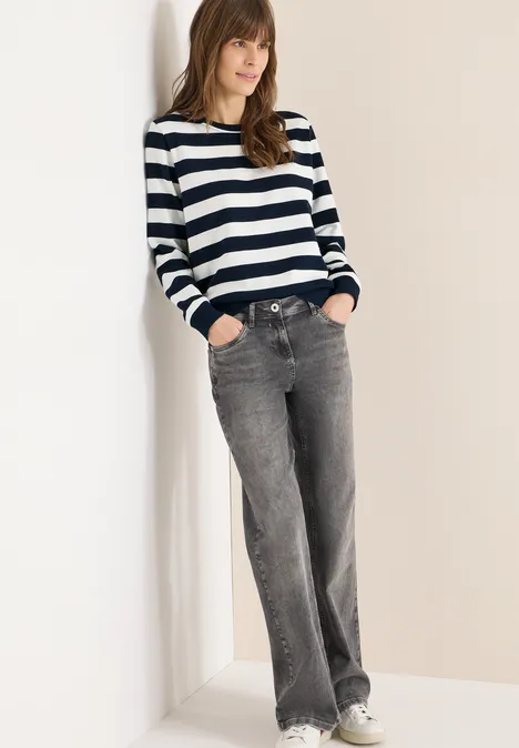 Gestreept sweatshirt universal blue