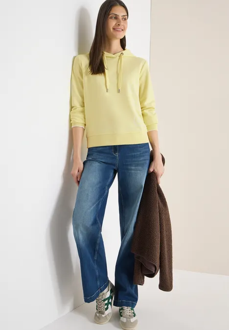 Hoodie avec backprint iced yellow