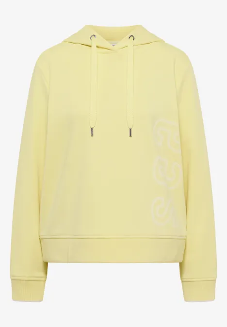 Hoodie avec backprint iced yellow