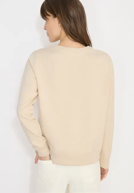 Sweat-shirt à broder pearl beige