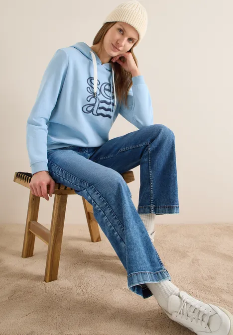 Hoodie mit Artwork light sky blue