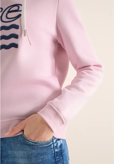 Hoodie met artwork light blush rose Hoodie met artwork light blush rose