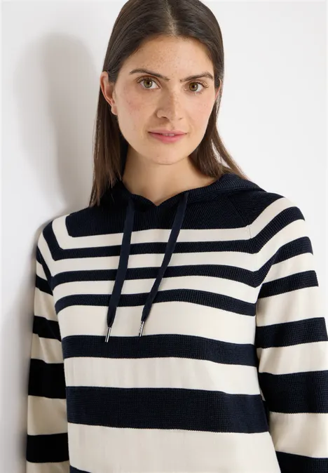 Hoodie à rayures structurées universal blue