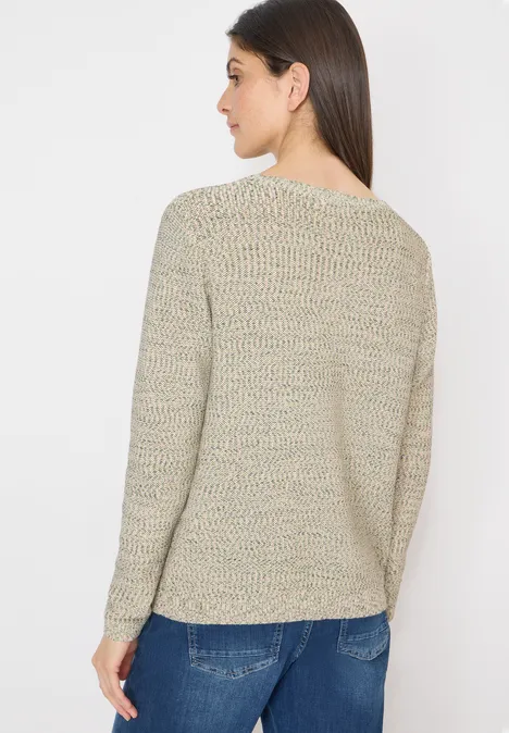 Pull-over Space-dye bamboo green melange