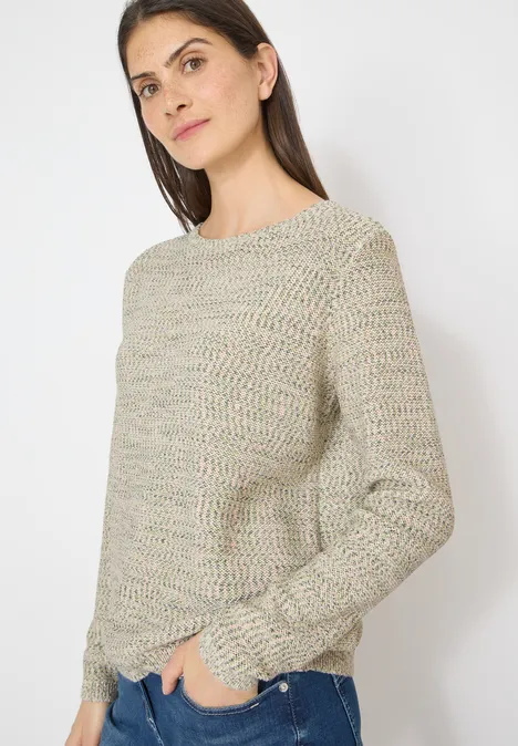 Pull-over Space-dye bamboo green melange