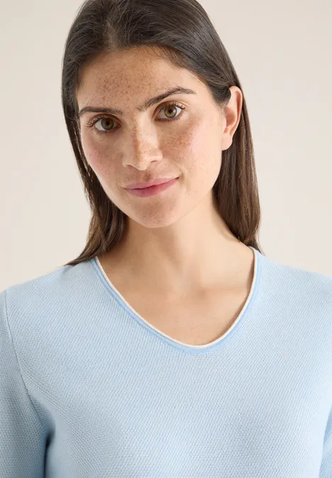 Pulls deux tons light sky blue