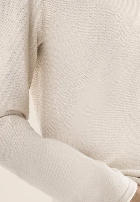 Two-Tone Pullover grain beige