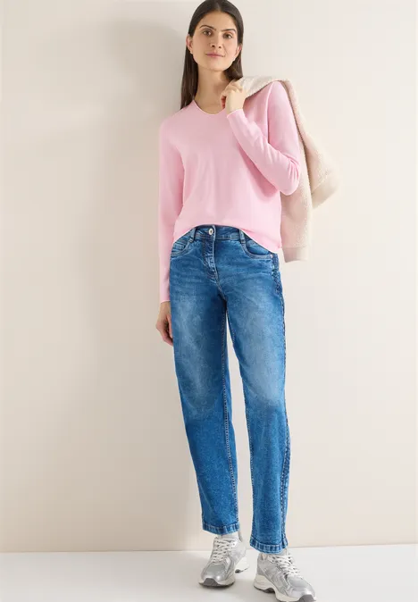 Pulls deux tons light blush rose