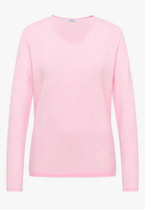 Pulls deux tons light blush rose