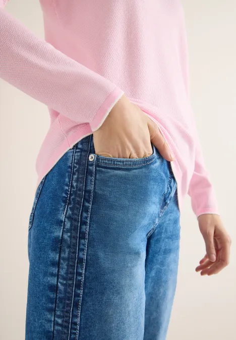 Pulls deux tons light blush rose