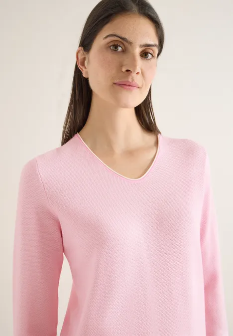 Pulls deux tons light blush rose