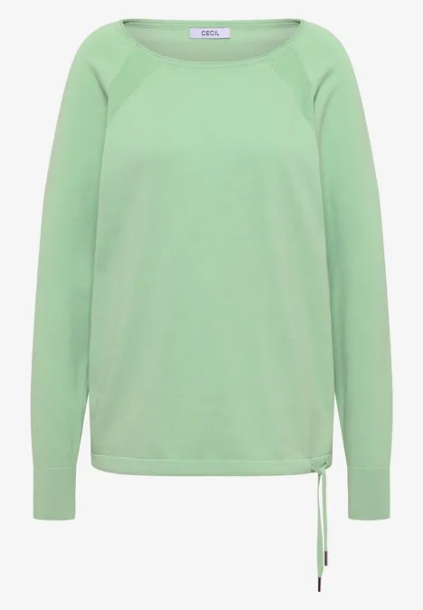 Trui met structuurdetails juicy lime