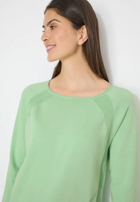 Trui met structuurdetails juicy lime