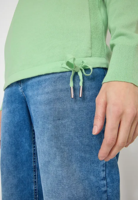 Trui met structuurdetails juicy lime