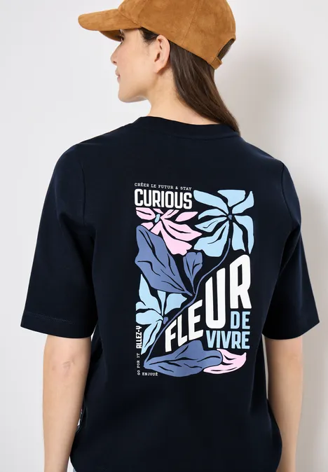 Sweatshirt mit Backprint universal blue