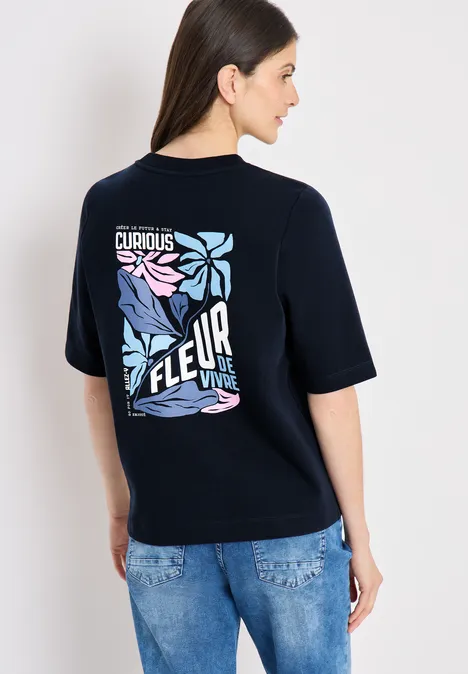 Sweatshirt mit Backprint universal blue