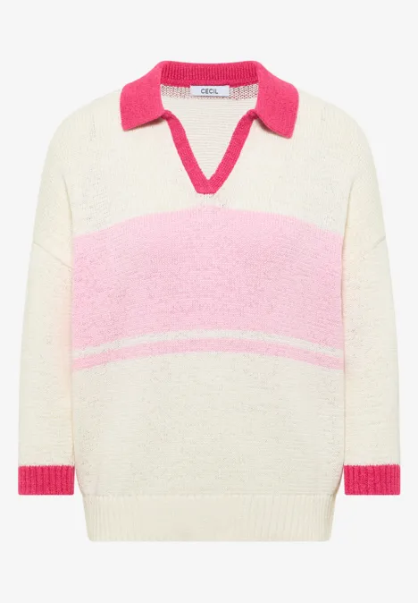 Polo pullover light blush rose