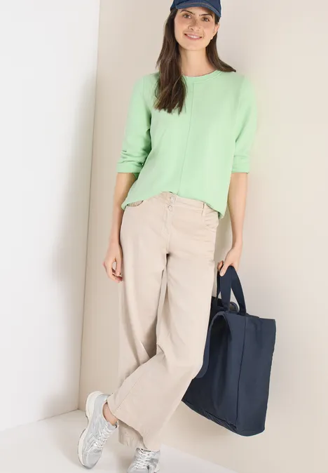 3/4- Arm Sweatshirt mit Tunnelzug juicy lime