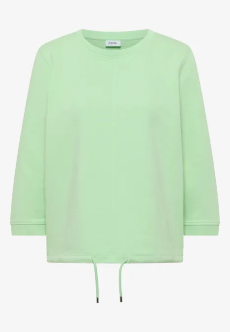 3/4- Arm Sweatshirt mit Tunnelzug juicy lime