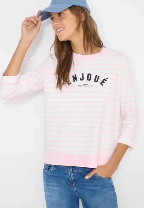 Gestreiftes Sweatshirt light blush rose Gestreiftes Sweatshirt light blush rose