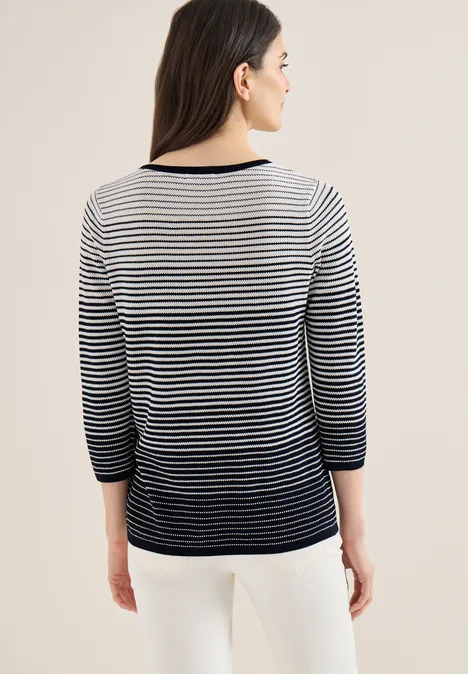 Gestreifter Pullover universal blue Gestreifter Pullover universal blue