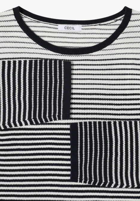 Gestreifter Pullover universal blue Gestreifter Pullover universal blue