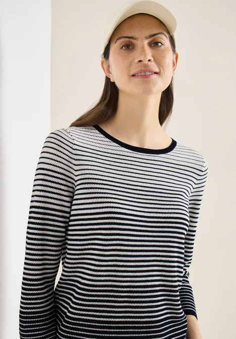 Gestreifter Pullover universal blue Gestreifter Pullover universal blue