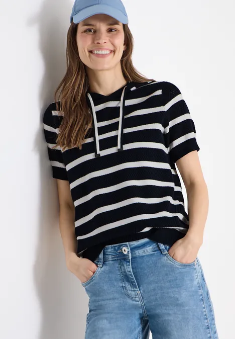 Pull à manches courtes avec capuche universal blue Pull à manches courtes avec capuche universal blue