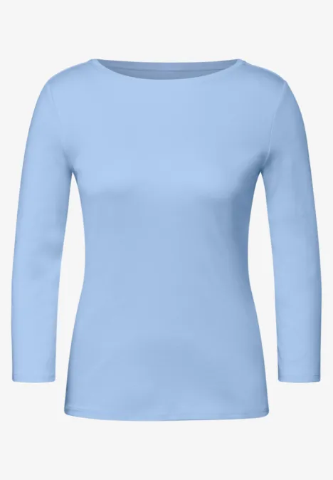 T-shirt basique en couleur unie fresh light blue