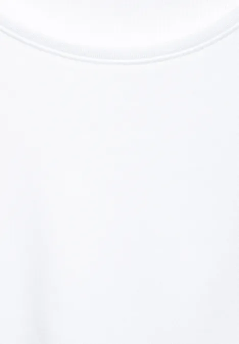 T-Shirt in Unifarbe White