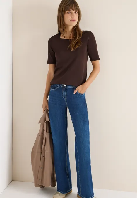 T-shirt en couleur unie tartufo brown