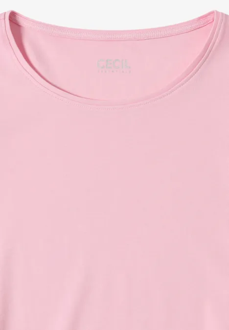 Shirt in effen kleur blossom glow
