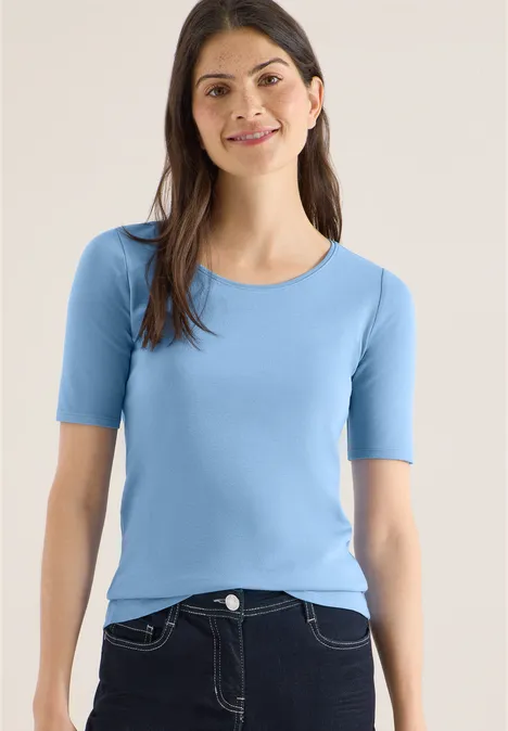 T-shirt en couleur unie cloud blue